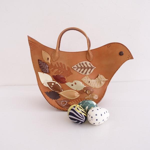 mina perhonen ミナペルホネン *tori bag とりバッグ*ブラウン