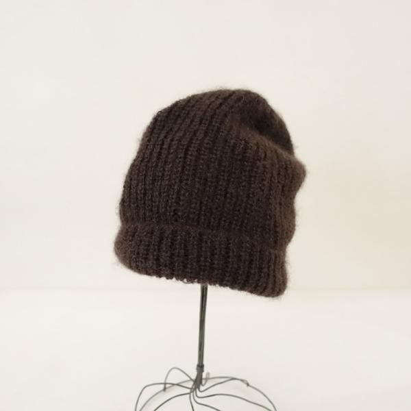 chisaki（チサキ） *ニットキャップ*ぼうしニット帽ブラウン1225(ha7