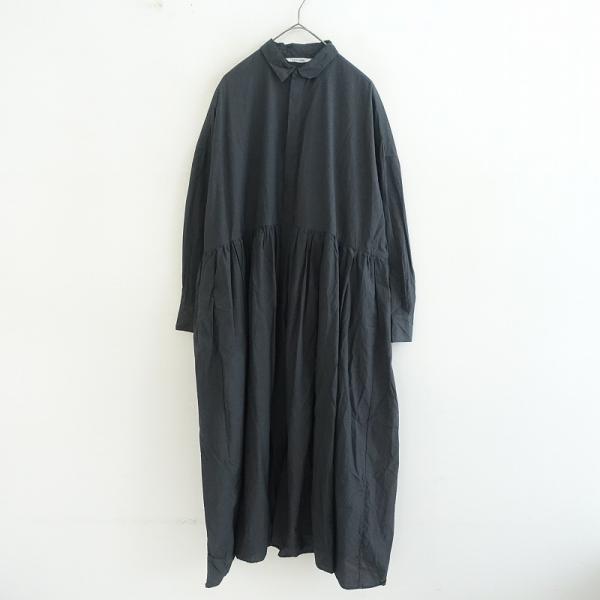 TOUJOURS（トゥジュー） *コットンシルクチェックロングシャツ