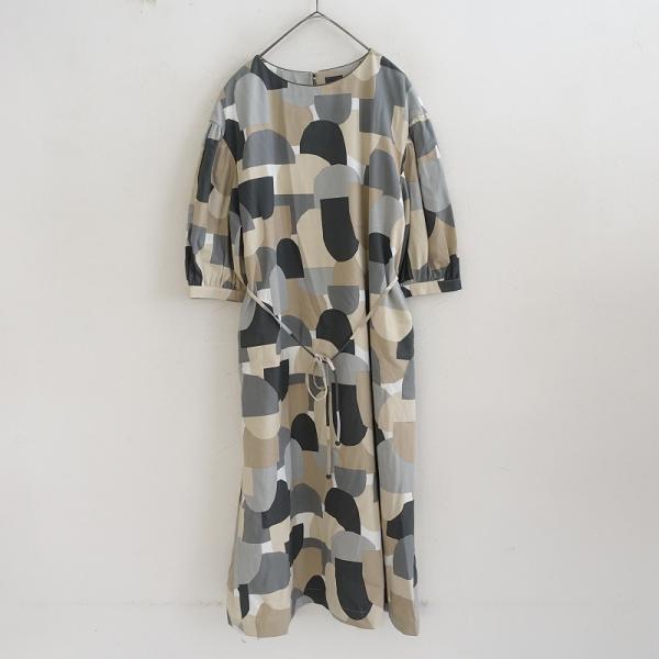 ミナペルホネン　コットンワンピース 140/10 mina perhonen 【美品/2024AW/定価7.9万】ミナペルホネン *river