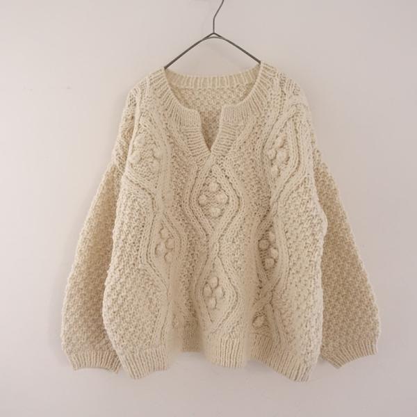 最終セールネストローブ　ポップコーンウールニットジャケット nest Robe（ネストローブ） 【定価3.1万】ネストローブ *ペルーニット