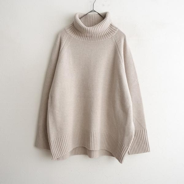 未使用級 23区 ウールカシミヤブレンド バルキー タートルネック ニット 38 23区（ニジュウサンク） 【未使用/定価2.1万】23区 *ウールカシミヤ