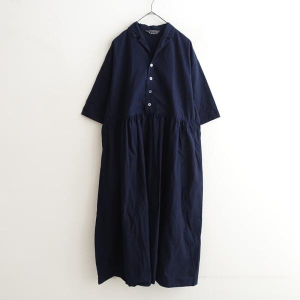 ICHI Antiquites 切り替えギャザーシャツワンピース ICHI Antiquites 【染】イチ アンティークス ICHI Antiquite's