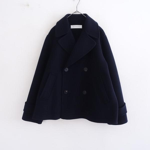 良品 GALERIE VIE カシミヤ ウール フード コート 1 ネイビー drop-kaitori_jk1-2602-225
