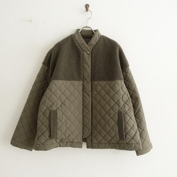 TANDEY オローネ *フィルムボアショートコート*キルティングジャンパー  