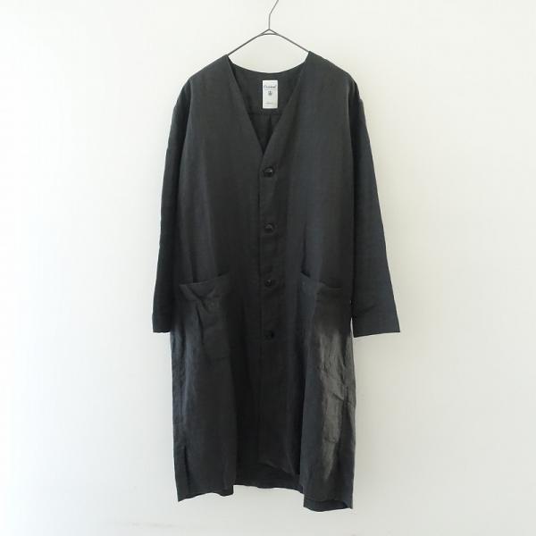 オーシバル　リネンカーディガン&ビアズリー　スタンドネックシャツ ORCIVAL 【定価2.3万】オーシバル *カラーレスリネンシャツ