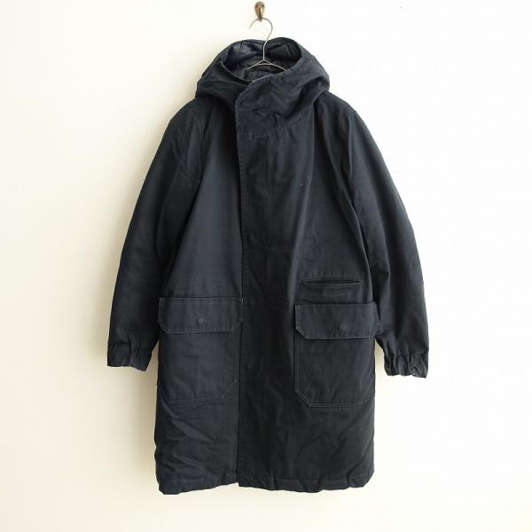 ゴーシュ *リバーシブルフーディッドダウンコート*2ネイビー綿杉綾織り