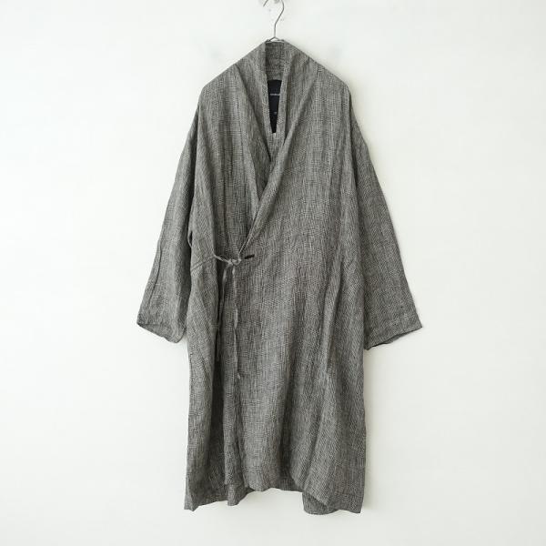 パドカレ pas de calais リネン コート ロング丈 ベグレー 36 パドカレ pas de calais リネン コート ロング丈 ベグレー 36