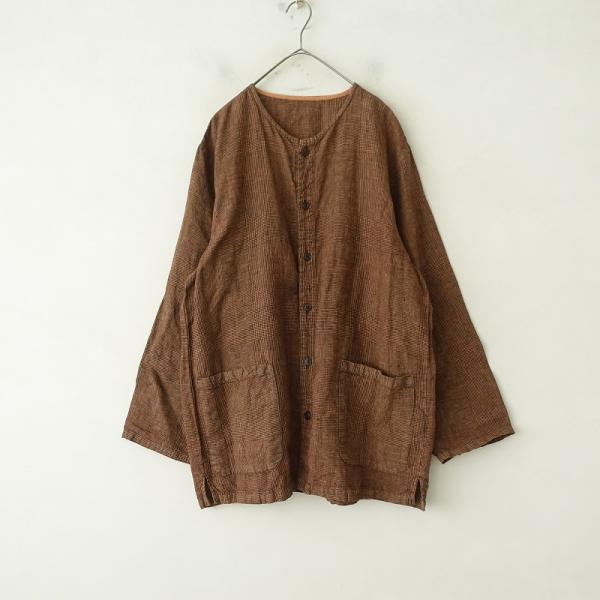 nest robe confect ネストローブコンフェクト　リネン　ジャケット nest Robe CONFECT 【2024/定価3.9万】ネストローブコンフェクト *柿渋
