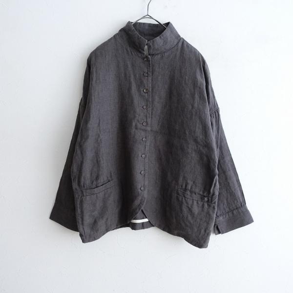 08Mab（ゼロハチマブ） *リネンステンカラー9ボタンジャケット*F