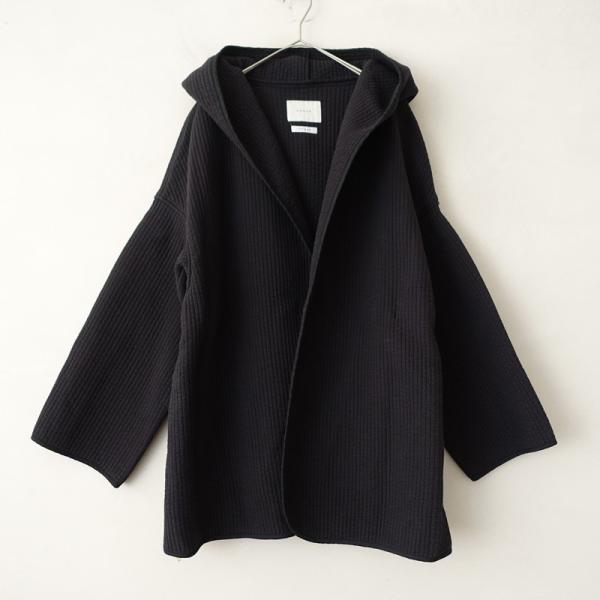 ARGUE kendo foodie coat long ホワイト ロングコート アギュー ARGUE *KENDO FOODIE COAT*Fコットン中綿入りストライプ