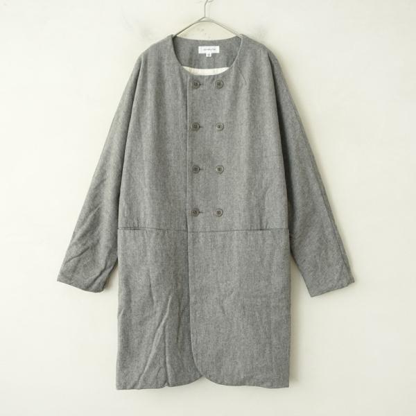 Ordinary Fits オーディナリーフィッツ 20AW ノーカラーコート Ordinary fits（オーディナリーフィッツ） *ダブルボタンノーカラー