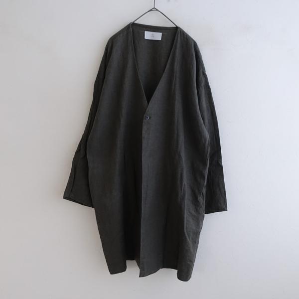 【美品】MUYA リネンリバリーコート ブラック 楽天市場】MUYA(ムヤ) Livery coat リバリーコート テーラードカラー