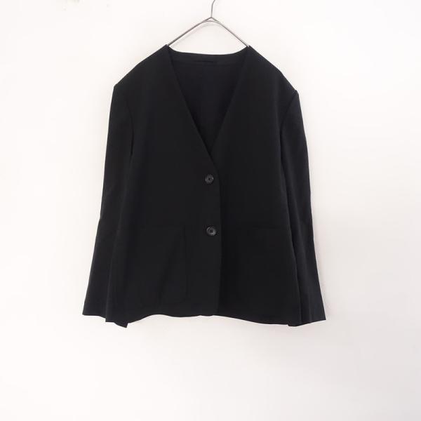 マーガレットハウエル　ショートコート　黒　Ⅱ　ウール　日本製 MARGARET HOWELL（マーガレットハウエル） 【2025SS/定価6.4万