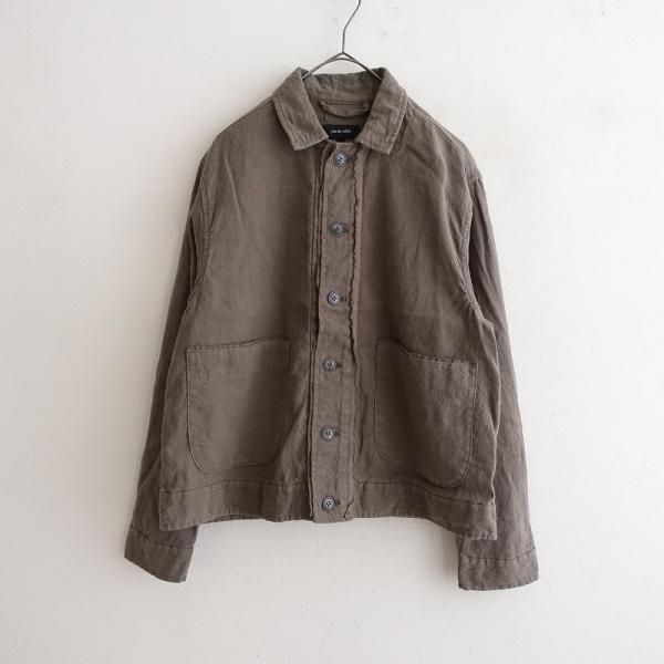 【新品】パドカレ チェスターコート　38 麻 pas de calais 【定価4.9万】パドカレ *コットンリネンオックス
