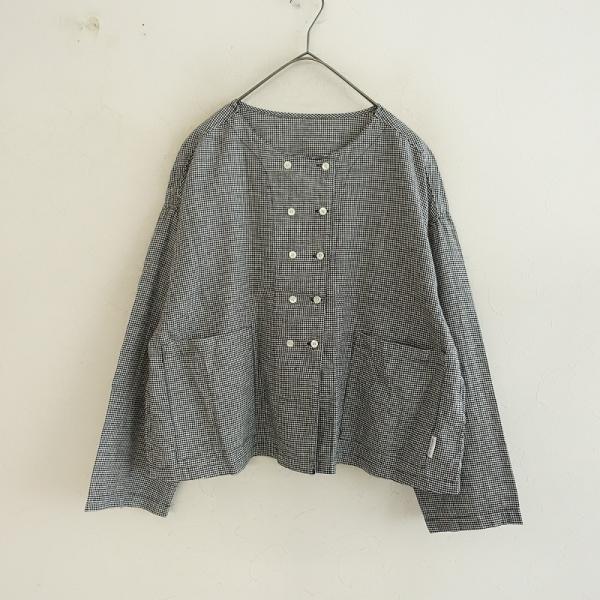 nest Robe アップサイクルリノギンガムシャツジャケット nest Robe アップサイクルリノギンガムシャツジャケット - メルカリ