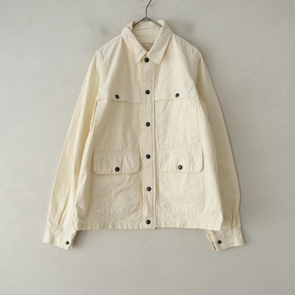 chimala チマラ　カバーオール　デニムジャケット chimala（チマラ） *カロエデニムジャケット*XSコットン綿クリーム羽織