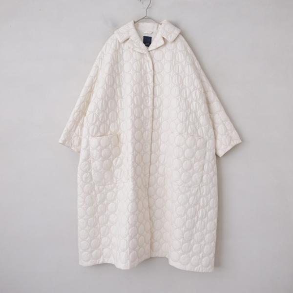 ミナペルホネン　tambourineアイボリー キルティングコート mina perhonen（ミナペルホネン） 【2023AW/定価12.1万】ミナ