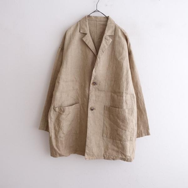かぐれ 【定価2.2万】かぐれ kagure *リネンテーラードジャケット*F麻