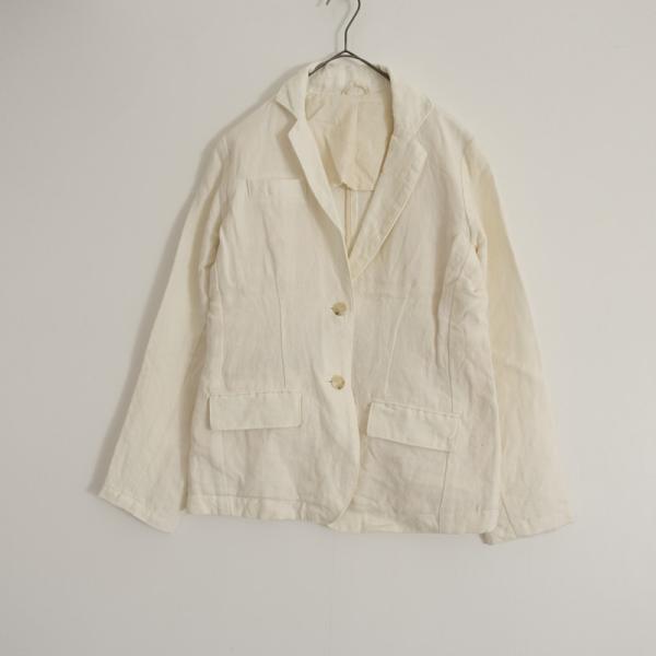 CLOTH&CROSS クロス＆クロス *リネンテーラードジャケット*麻オフ