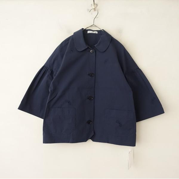 ミナペルホネン　黒　8部袖ジャケット　40 mina perhonen（ミナペルホネン） 【美品/定価8.2万】ミナペルホネン