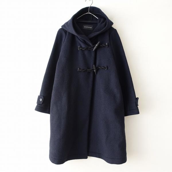 ほぼ未使用極美品　ミズイロインド　ウール混　定番ロング　ダッフルコート drop-kaitori_jk27-2502-19
