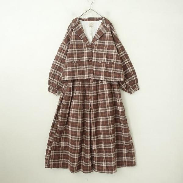 Samansa Mos2（サマンサモスモス） *コットンリネンチェック柄