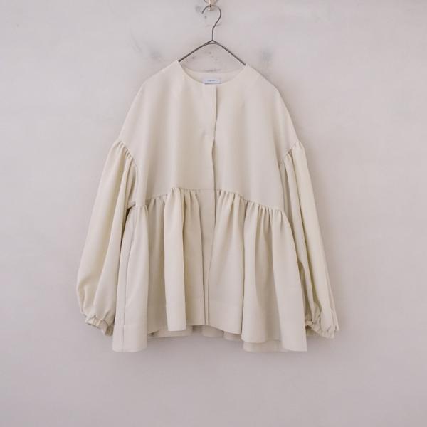 ヨイヒ YOIHI *フリルギャザージャケット*Fペプラムパフスリーブ羽織上