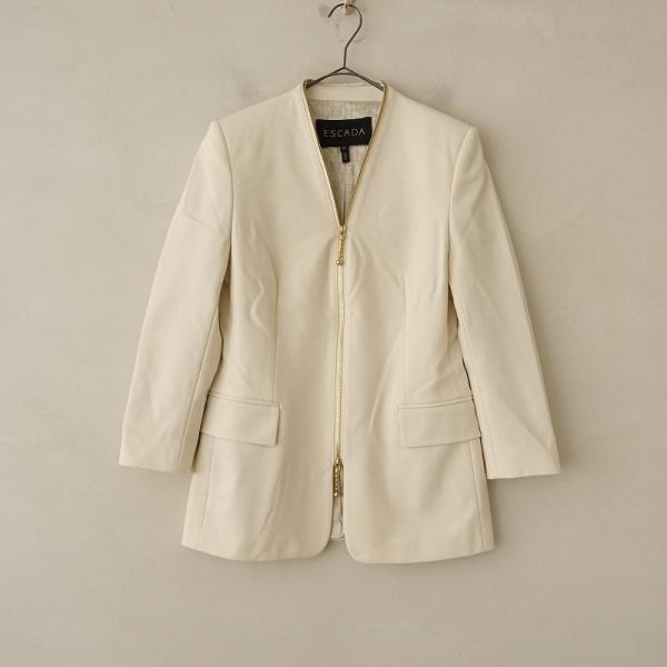 ESCADA フード付きジャケット 36 クリーム drop-kaitori_jk33-2307-136