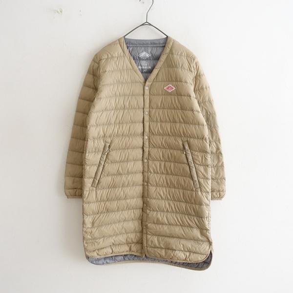 〔美品〕　ダントン　インナーダウン　ロング　ベージュ　34 Danton 【定価2万】ダントン DANTON *インナーダウンロングコート*34