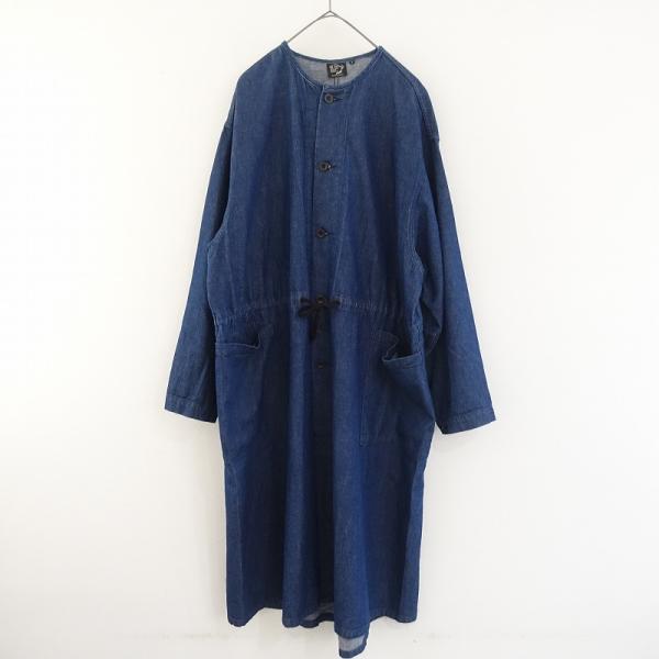 orSlow（オアスロウ） *デニムノーカラーロングコート*1インディゴ