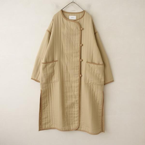 定価3万】ジョンブル Johnbull *ドビーストライプキルティングコート 