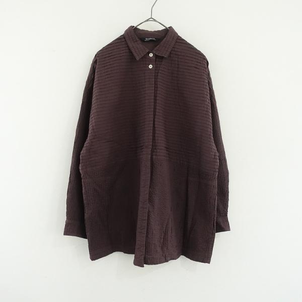 YACCO MARICARD ヤッコマリカルド スタンドカラーシャツ YACCOMARICARD ヤッコマリカルド *コットンピンタックステッチ