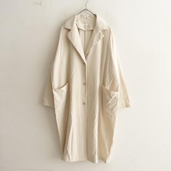 evam eva コットンヘンプシングルトレンチコート ライトベージュ サイズ1 evam eva（エヴァムエヴァ） 【定価4.4万】エヴァムエヴァ *ワイド