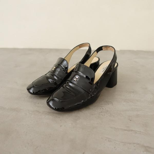 定価6.3万】レペット repetto *バックストラップエナメルパンプス 36