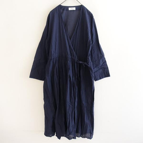 美品】ソイル soil*コットンウエストギャザーカシュクールワンピース*2