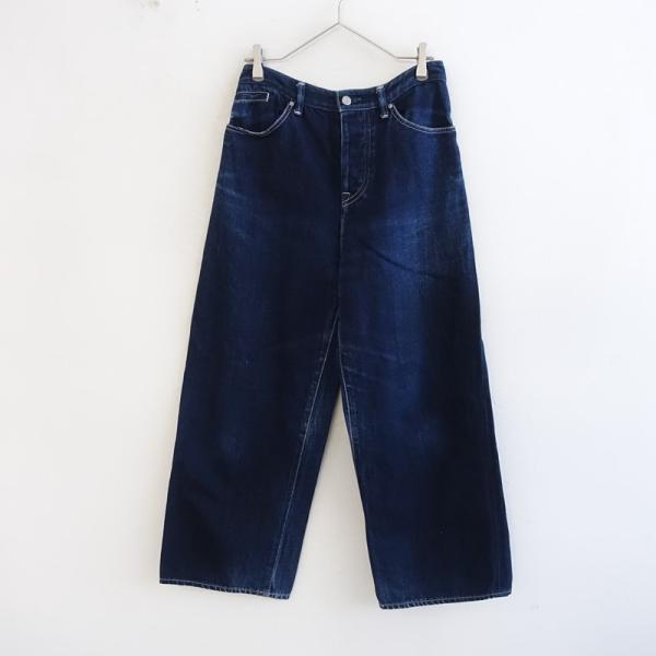 ミナペルホネン オールウェイズ スリムデニムパンツ 38 mina perhonen always(オールウェイズ)ワイドテーパードデニム/DN4538D