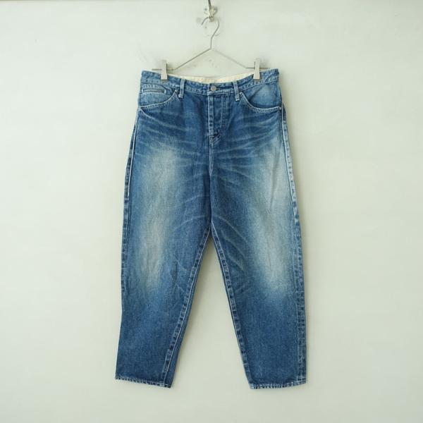ミナペルホネン　テーパードデニムパンツ　ダメージ加工　サイズ40 mina perhonen（ミナペルホネン） 【定価4.0万】ミナペルホネン
