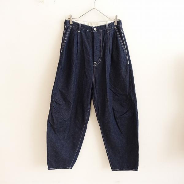 美品　ミナペルホネン　choucho タックテーパード　パンツ　38 choucho パンツ - minä perhonen