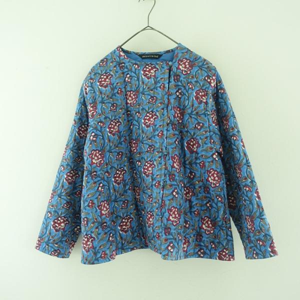 ミズイロインド　mizuiroind キルトジャケット　ブルー ミズイロインド mizuiroind キルトジャケット ブルー ミズイロインド