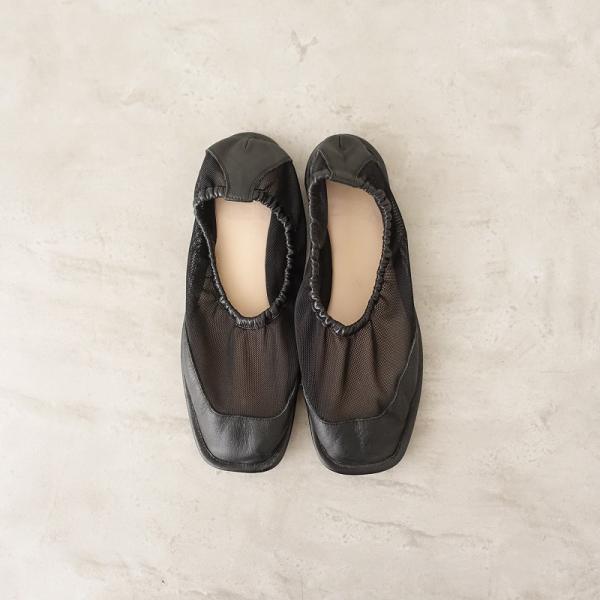 【新品】HEREU ヘリュー リボンレザーシューズ フラット イエロー 36 新品】HEREU ヘリュー リボンレザーシューズ フラット イエロー