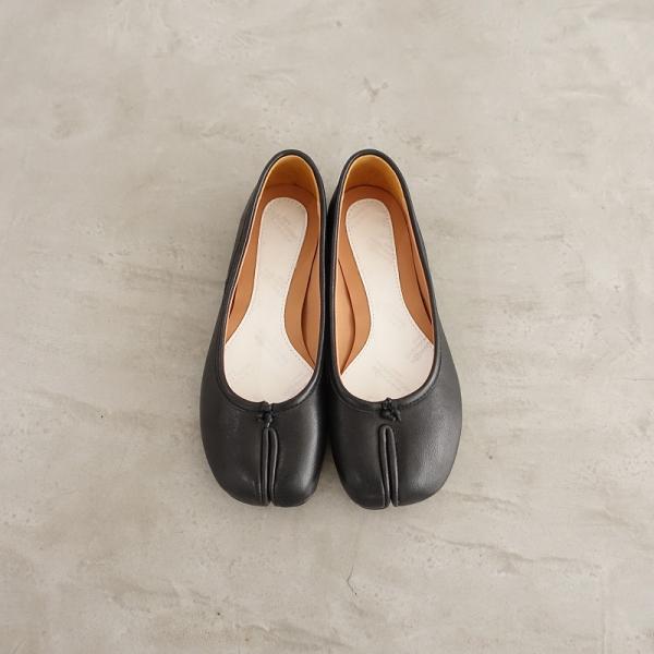Maison Margiela フラットシューズ 37 黒 Maison Margiela（メゾンマルジェラ） バレエシューズ パンプス Maison