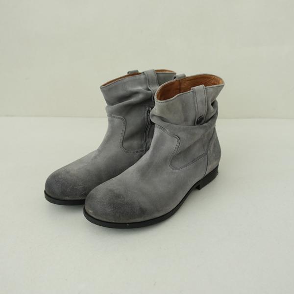ビルケンシュトック未使用グレー スエード ワークブーツレディース大きいサイズ ビルケンシュトック BIRKENSTOCK *Sarnia スエードショートブーツ 39