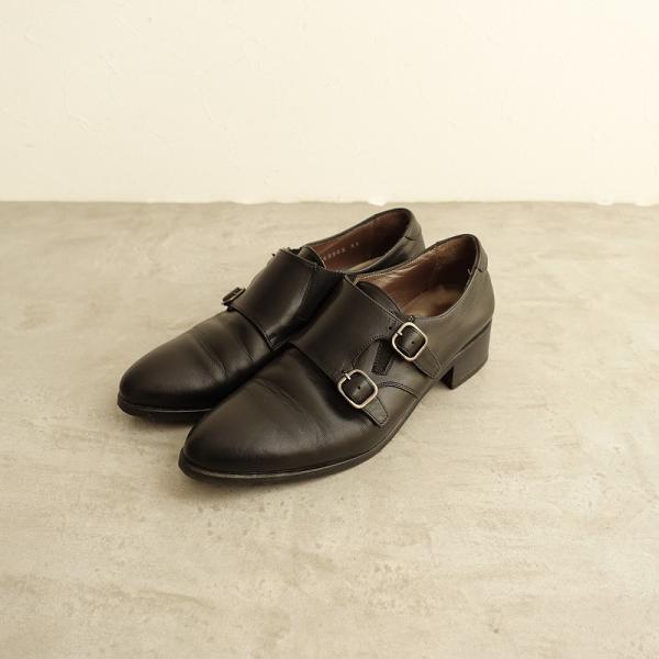 Pertini //ペルティニ pertini *レザーダブルモンクストラップ