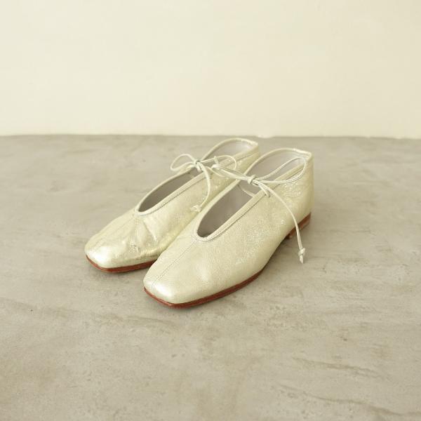 定価2.2万】スイ SUI *LACE UP BALLET バレエシューズ 2.5/23*レザー