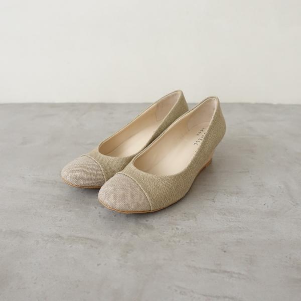 【美品】マーガレットハウエル　24 MARGARET HOWELL パンプス MARGARET HOWELL idea マーガレットハウエル *ウェッジソール