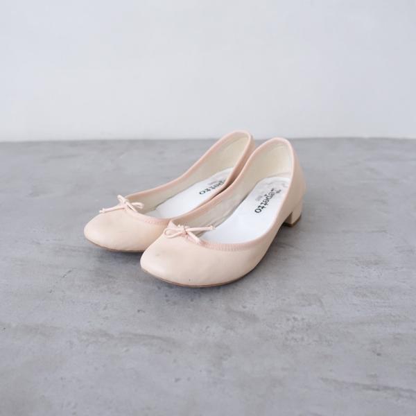 レペット repetto *バレエシューズ*35/22ピンクベージュクリームリボン