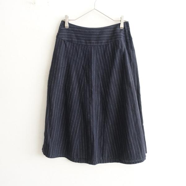 MARGARET HOWELL（マーガレットハウエル） *リネンストライプフレア