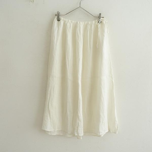 evam eva リネンスカート evameva (エヴァムエヴァ) linen skirt / リネンスカート