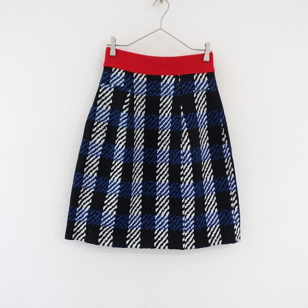 マルニ MARNI *ウエストリブジャカードチェックニットスカート マルニ MARNI *ウエストリブジャカードチェックニットスカート